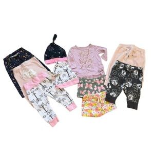 Carter's Pink and Black Pajama Sets for Cozy Nights - Bundle